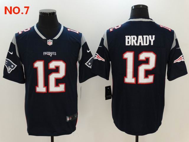 Men's New England Patriots #12 Tom Bradyn Jersey NO.7;